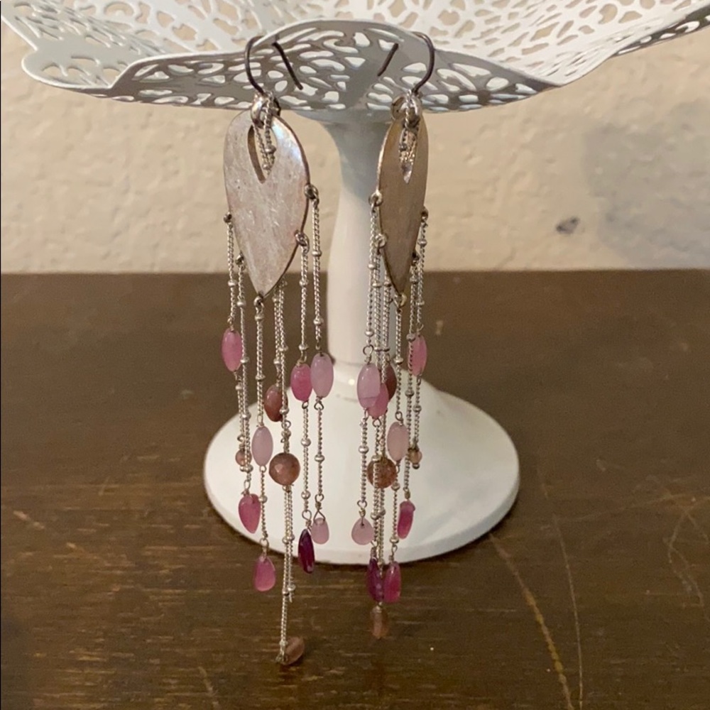 Kenneth Cole long beaded earrings